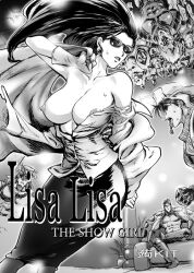 Rule 34 | breasts, breasts out, huge breasts, jojo no kimyou na bouken, joseph joestar, joseph joestar (young), kars (jojo), large breasts, lisa lisa, nipples, topless female, undressing, wamuu