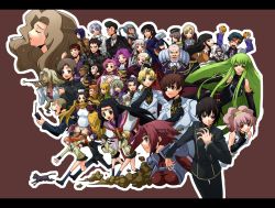 00s 6+boys 6+girls andreas_darlton anya_alstreim arthur_(code_geass) bismarck_waldstein breasts c.c. cecile_croomy charles_zi_britannia cheese-kun cleavage code_geass code_geass:_lost_colors cornelia_li_britannia dark_skin diethard_ried euphemia_li_britannia everyone gilbert_g.p._guilford gino_weinberg holding holding_smoking_pipe jeremiah_gottwald kage_akira kageaki kouzuki_kallen kannon_maldini kiseru knights_of_the_round kururugi_suzaku lelouch_vi_britannia li_xingke lloyd_asplund long_hair luciano_bradley mao_(code_geass) marianne_vi_britannia milly_ashford monica_kruszewski multiple_boys multiple_girls nina_einstein nonette_enneagram nunnally_vi_britannia ohgi_kaname pipe_in_mouth pizza_hut rakshata_chawla rivalz_cardemonde rolo_lamperouge schneizel_el_britannia shinozaki_sayoko shirley_fenette smoking_pipe sumeragi_kaguya tamaki_shin&#039;ichirou tianzi toudou_kyoushirou v.v. very_long_hair villetta_nu
