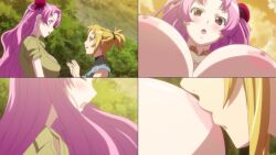 Rule 34 | 2girls, animated, anime screenshot, blonde hair, bouncing breasts, bra, breast sucking, breastfeeding, breasts, elizabeth (seikon no qwaser), female focus, height difference, highres, hoods entertainment, large areolae, large breasts, long hair, multiple girls, multiple views, nipples, pink hair, removing bra, seikon no qwaser, tagme, tsujidou miyuri, underwear, uno makoto, very long hair, video, yuri