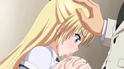 after_paizuri animated animated_gif breasts censored cum cum_in_mouth fellatio forced_drinking huge_breasts nipples oral paizuri penis saimin_gakuen