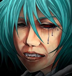 1girl close-up fangs female_focus heterochromia manatsu_no_yo_no_inmu pinky_(inmu) portrait ryuuichi_(f_dragon) solo tatara_kogasa touhou