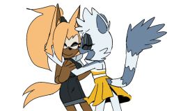 closed_eyes dress qqlettuce smile sonic_(series) sonic_the_hedgehog_(idw) tangle_the_lemur whisper_the_wolf yuri