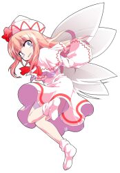 Rule 34 | 1girl, alphes (style), blonde hair, blue eyes, bobby socks, bow, bowtie, capelet, commentary request, crying, crying with eyes open, dairi, dress, fairy, fairy wings, full body, hair between eyes, hat, hat bow, large variant set, lily white, long hair, long sleeves, no shoes, open mouth, parody, red bow, red bowtie, sidelocks, socks, solo, style parody, tachi-e, tears, touhou, transparent background, variant set, white capelet, white dress, white hat, white socks, white wings, wide sleeves, wings