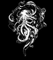 Rule 34 | 1other, chuuou higashiguchi, cthulhu, cthulhu mythos, eldritch abomination, highres, looking at viewer, monochrome, monster, solo, tentacles