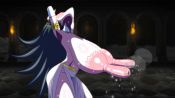 albedo_(overlord) animated blush bouncing_breasts breast_pull breast_sucking breasts double_breast_sucking game_cg gigantic_breasts grabbing_another&#039;s_breast groping horns huge_nipples lactation long_nipples milk nipple_pull nipple_stimulation nokko_otsu overlord_(maruyama) sagging_breasts stick_nipples tagme video