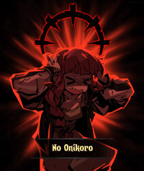 Rule 34 | &gt; &lt;, 1girl, absurdres, affliction (darkest dungeon), backlighting, black background, black bow, black jacket, blunt bangs, bocchi the rock!, bow, braid, closed eyes, darkest dungeon, dress, english text, green dress, hair bow, hair over shoulder, hands on own head, highres, hiroi kikuri, jacket, letterman jacket, long sleeves, multicolored jacket, nervous, open clothes, open jacket, open mouth, outline, purple hair, red background, red outline, red theme, shaded face, sharp teeth, single braid, solo, sweatdrop, teeth, two-tone jacket, upper teeth only, waa153, white jacket