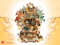 arc_system_works ashley_loveless battle_fantasia bird cedric_ward coyori deathbringer_(battle_fantasia) donvalve_du_don face_(battle_fantasia) fighter freed_velez iwasaki_emiko marco_van_de_land moon olivia_von_roselia princess urs_van_de_land waitress warrior watson_livingston wizard