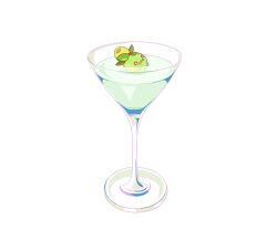afloat black_eyes commentary creatures_(company) cup game_freak glass in_container in_cup liquid nintendo o_o open_mouth pokemon simple_background smoliv ssalbulre water wavy_mouth white_background