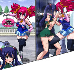 2girls artist_request catfight fairy_tail fairy_tail_zero humiliation multiple_girls sheria_blendy tagme wendy_marvell