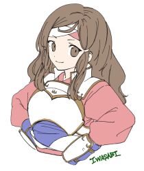 Rule 34 | 1girl, armor, brown eyes, brown hair, closed mouth, fire emblem, fire emblem fates, hana (fire emblem), headband, highres, japanese armor, japanese clothes, long hair, looking at viewer, nintendo, samurai, sidelocks, solo, studio sugimoto