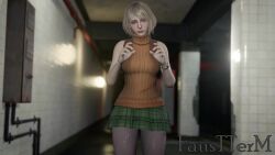 1boy 1girl 3d animated artist_name ashley_graham blonde_hair bulge capcom clothed_sex colored_skin coughing cum cum_in_mouth defeat faustterm fellatio forced grey_skin helpless hetero interspecies irrumatio large_penis lips monster oral penis penis_on_face rape regenerator resident_evil resident_evil_4 scared short_hair sound tagme throat_bulge veins veiny_penis video watermark wide-eyed