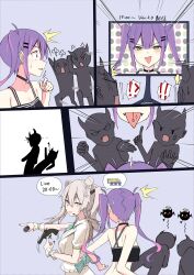 2girls character_request e-wing_(ewingillustrate) hololive multiple_girls piercing tagme tokoyami_towa tongue tongue_out tongue_piercing
