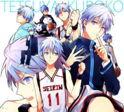 1boy animal arms_up ball bare_shoulders basketball_(object) basketball_jersey blue_eyes blue_hair blue_hoodie book bookmark character_name commentary_request dog drink drinking_straw drinking_straw_in_mouth frown holding holding_ball holding_book holding_drink hood hood_down hoodie invisible_chair jacket kuroko_no_basuke kuroko_tetsuya light_smile looking_at_viewer looking_back looking_to_the_side male_focus parted_lips romaji_text seirin_high_basketball_uniform shirt short_hair sideways_glance sitting sleeveless sleeveless_shirt sweat teiko_junior_high_basketball_uniform tetsuya_ni_gou track_jacket uririri69 v-neck white_background wing_collar zipper