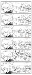 6koma :o ^_^ absurdres bakudeku bakudog bakugou_katsuki barking bed boku_no_hero_academia bones_(company) celebration closed_eyes comic dekusheep dog dreaming grass highres jumping messy_hair midoriya_izuku pillow sheep shoes shounen_jump sleeping smile spiked_hair stock sun tears toro_pomi wool