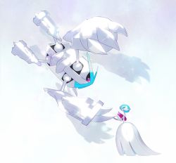 alternate_color commentary creature dancing english_commentary full_body gardevoir gen_3_pokemon mega_gardevoir mega_metagross mega_pokemon metagross nintendo pokemon pokemon_(creature) sylvaur_(serpygardy)