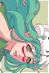 Rule 34 | 1girl, bleach, green eyes, green hair, highres, long hair, looking at viewer, nelliel tu odelschwanck, solo, strikek-lvvjm27