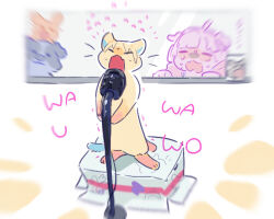Rule 34 | :3, ahoge, animal, animal focus, animalization, anyoji hime, blunt bangs, cat, closed eyes, closed mouth, clothed animal, commentary, crying, dog, fang, flying sweatdrops, hinoshita kaho, hood, hooded jacket, jacket, link! like! love live!, long hair, love live!, microphone, microphone stand, mira-cra park!, motion blur, murano sayaka, music, no humans, open clothes, open jacket, open mouth, osawa rurino, parted bangs, pink jacket, pipi (m1x mix), rabbit, rearing, singing, skin fang, sweat, symbol-only commentary, trembling, vintage microphone, virtual youtuber, wawo! (love live!)