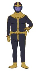 1boy belt black_bodysuit bodysuit boots fat freckles full_body gloves gundam gundam_gquuuuuux helmet highres looking_at_viewer male_focus mecha_pilot_suit muscular official_art ortega_(gundam) simple_background solo standing transparent_background yellow_boots yellow_gloves