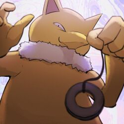 absurdres game_freak gen_1_pokemon highres holding holding_pendulum hypno hypnosis looking_at_viewer mind_control nintendo pendulum pokemon pokemon_(creature) solo spicyichizo upper_body yellow_fur
