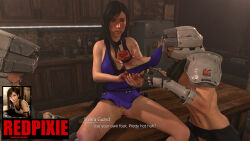 Rule 34 | bottle, counter, glass bottle, highres, light, refrigerator, sitting, stomach, upper body