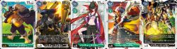 Rule 34 | arthropod boy, banchogolemon, bancholeomon, bancholilimon, banchomamemon, banchostingmon, banchou, blue eyes, card (medium), chain, coat, coat on shoulders, delinquent, digimon, digimon card game, hat, highres, lion, muscular, official art, plant, red eyes, spikes, third-party edit