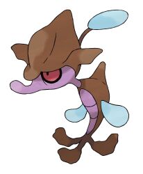animal_focus artist_request full_body gen_6_pokemon highres nintendo no_humans official_art pokemon pokemon_(creature) pokemon_focus pokemon_xy red_eyes simple_background skrelp solo third-party_source white_background