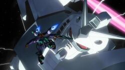 Rule 34 | amate yuzuriha, animated, battle, challia bull, char aznable, explosion, gundam, gundam gquuuuuux, haro, mecha, nyaan (gundam gquuuuuux), robot, rx-78-2 gundam, size difference, space, spoilers, tagme, video