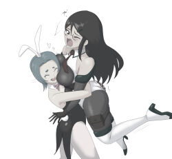 2girls bearhug catfight doryu0 humiliation multiple_girls original ryona smile tagme yuri