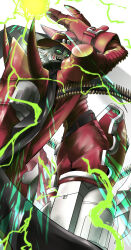 Rule 34 | belt, cowboy hat, digimon, digimon (creature), hat, highres, magnakidmon, mask