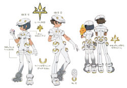 Rule 34 | 1boy, 1girl, absurdres, aether foundation employee, aether foundation uniform, artbook, artist request, black hair, brown eyes, brown hair, closed eyes, closed mouth, concept art, dark-skinned female, dark-skinned male, dark skin, elbow gloves, from behind, full body, gen 3 pokemon, gloves, grey eyes, hat, heal ball, highres, holding, holding poke ball, holding pokemon, nintendo, official art, pants, poke ball, pokemon, pokemon (creature), pokemon sm, pouch, scan, shirt, shoe soles, shoes, short hair, short sleeves, smile, standing, third-party source, torchic, translation request, white gloves, white hat, white pants, white shirt, white shoes