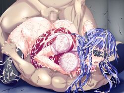 1girl 2boys anal ass black_thighhighs blindfold blue_eyes blue_hair blush bottomless bow breasts censored clothed_female_nude_male clothes_lift cowgirl_position cum cum_on_body cum_on_breasts cum_on_clothes cum_on_hair cum_on_lower_body cum_on_upper_body doggystyle double_penetration facial game_cg gang_rape gangbang girl_on_top group_sex guilty hair_between_eyes hand_on_another&#039;s_thigh hetero indoors large_breasts long_hair minase_shizuru mmf_threesome mole mosaic_censoring multiple_boys no_panties nude on_floor open_mouth pink_shirt raised_eyebrows rape red_bow red_skirt school_uniform sex sex_from_behind shirt shirt_lift skirt solo_focus spread_legs straddling thighhighs threesome toriko_hime upshirt vaginal yoshizawa_tomoaki