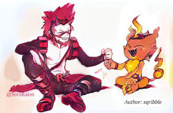 Rule 34 | 1boy, boku no hero academia, coronamon, digimon, kirishima eijirou, tagme