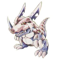 Rule 34 | beta digimon, c&#039;mon digimon: the capering monster bun, digimon, digimon (creature), greymon, simple background, solo, white background