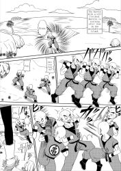 1boy 1girl anal android_18 bald bald_male blush breasts clone clone_harem clones couple cum cum_in_ass cum_in_pussy dragon_ball happy happy_sex husband_and_wife impregnation kuririn multiple_boys nipples penis pussy sex smile sparring taiyouken thick_thighs thighs training vaginal