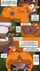 1futa 1girl 5koma anus armpits ass ass_focus badger bare_legs barefoot blue_eyes bottomless bracelet brown_fur brown_hair bushes claws cleft_of_venus collar comic cunnilingus dark_anus dirty_ass eyelashes fang fangs feet female_masturbation forest futanari glans hair_tie highres huge_ass idw_publishing ike_marshall jewelry kyojiri_loli legs loli masturbation nature no_panties oral orange_fur orange_hair penis perineum pussy sega shirt smell smelling smelling_ass smile soles sonic_(series) sonic_boom_(series) sonic_the_hedgehog_(idw) source_request spread_anus spread_ass sticks_the_badger strapless tail tongue tongue_out tree tube_top twintails whisper_the_wolf wolf
