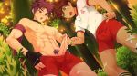 2boys aftersex animated brown_hair camp_buddy cum green_eyes handjob highres keitaro_nagame male_focus masturbation mikkoukun multiple_boys purple_eyes purple_hair sex uncensored video video yaoi yoichi_yukimura