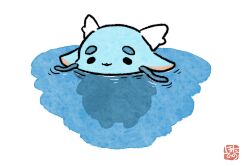 Rule 34 | chibi, commentary request, dragon, eastern dragon, highres, hotathino, no humans, original, partially submerged, ripples, water
