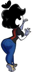 Rule 34 | 1girl, ass, breasts, commentary, english commentary, highres, imrachets, mime, mute, mute the mime (imrachets), original, solo