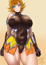 1girl blonde_hair breasts igawa_sakura large_breasts short_hair taimanin_(series) taimanin_asagi