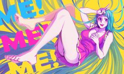 barefoot breasts highres me!me!me! meme meme_(me!me!me!) panties pantyshot toes underwear vonlianes