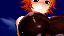 1girl 3d alternate_costume animated artist_request ass ass_focus ass_shake audible_music black_leotard blonde_hair bouncing_breasts breasts dancing full_body highres igawa_sakura large_breasts leotard looking_at_viewer maid maid_headdress micro_panties mikumikudance_(medium) panties short_hair smile sound standing tagme taimanin_(series) taimanin_asagi thong underwear video