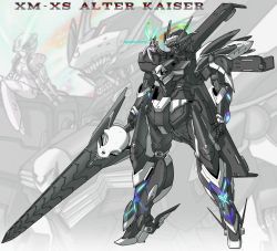 Rule 34 | artist name, crossbone gundam, crossbone gundam x-1, gundam, highres, holding, holding weapon, mecha, mobile suit gundam, no humans, robot, rx-78-2 gundam, saraki yukata, skull, standing, weapon, zoom layer