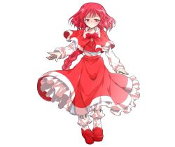 Rule 34 | 1girl, alphes (style), blush, bow, braid, buttons, capelet, closed mouth, collared shirt, commentary request, crying, crying with eyes open, dairi, frilled skirt, frilled socks, frills, full body, half-closed eyes, large variant set, long braid, long hair, long skirt, okazaki yumemi, parody, phantasmagoria of dim.dream, red bow, red capelet, red eyes, red hair, red shoes, red skirt, red vest, shirt, shoes, single braid, skirt, socks, solo, style parody, tachi-e, tears, touhou, touhou (pc-98), transparent background, variant set, very long hair, vest, white shirt, white socks