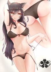 Rule 34 | 1girl, animal ears, ass, azur lane, breasts, butt crack, dog, inu (sakamata chloe), jie xian (tsuki), panties, tagme, underwear