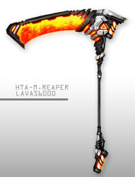 cyberpunk gradient_background highres no_humans original scythe spark621 weapon weapon_focus white_background