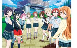 6+girls absurdres artbook asaka_karin asymmetrical_hair black_hair blonde_hair blue_eyes blunt_bangs bow bowtie braid braided_bun brown_hair cardigan clothes_around_waist emma_verde freckles grey_eyes grey_hair hair_between_eyes hair_bow hair_bun hair_ornament highres jacket jacket_around_waist konoe_kanata long_hair looking_at_viewer love_live! love_live!_nijigasaki_high_school_idol_club medium_hair miyashita_ai multiple_girls nakasu_kasumi nijigasaki_school_uniform non-web_source official_art one_eye_closed orange_eyes osaka_shizuku outdoors pink_eyes pink_hair plaid_clothes plaid_skirt ponytail purple_eyes purple_hair red_bow school_uniform shirt short_hair short_sleeves sidelocks single_side_bun sketchbook skirt sky smile socks summer_uniform tennoji_rina twin_braids twintails uehara_ayumu vest white_shirt yellow_eyes yuki_setsuna
