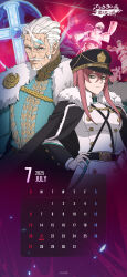 2025 black_clover black_clover:_sword_of_the_wizard_king black_clover_m:_rise_of_the_wizard_king breasts calendar green_eyes hat july large_breasts long_hair official_art pink_hair princia_funnybunny