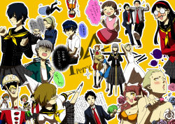 Rule 34 | !, !!, 6+boys, 6+girls, amagi yukiko, androgynous, atlus, bad id, bad pixiv id, bald, black hair, black serafuku, blonde hair, blush, brown hair, cabbage, newsboy cap, crossdressing, delinquent, doujima nanako, doujima ryoutarou, dress, everyone, fujino miyabi, groucho glasses, glasses, grey hair, hairband, hat, houndstooth, igor (persona), izanami (persona), jacket, kujikawa rise, kuma (persona 4), long hair, long nose, margaret, margaret (persona), multiple boys, multiple girls, narukami yu, necktie, old, old man, one eye closed, persona, persona 4, portopia renzoku satsujin jiken, reverse trap, satonaka chie, school uniform, serafuku, shinai, shirogane naoto, short hair, smile, sukeban, swimsuit, sword, tatsumi kanji, track jacket, translation request, trap, trash can, weapon, wink, yellow eyes