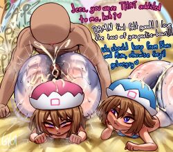 absurdres ass buttjob buttjob_over_clothes commission commissioner_upload cum cum_on_ass cum_on_body greatestgori highres huge_ass kyojiri_loli loli neptune_(series) panties pantyhose penis ram_(neptunia) rom_(neptunia) underwear