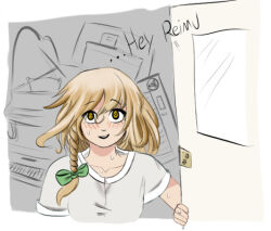 Rule 34 | 1girl, door, instrument, kirisame marisa, piano